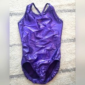 Danz n motion purple shimmer flower leo lc